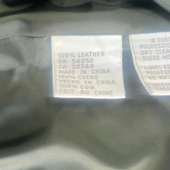 100% Suede Leather Jacket Shacket Womens Size 12 Olive Army Green Jones New York - Picture 15 of 16